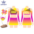 Gwisg Cheerleader Merched Ffasiwn Rhinestones o'r Ansawdd Uchaf