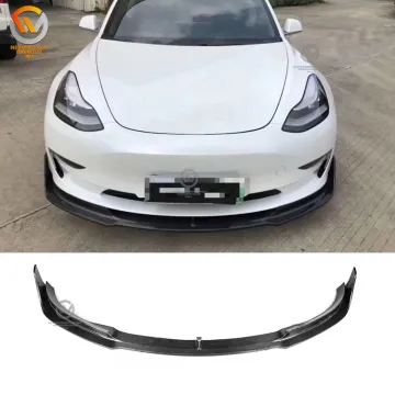 Tesla Model 3 V Style Carbon Fiber Body Kit - Front Rear Bumper & Spoiler