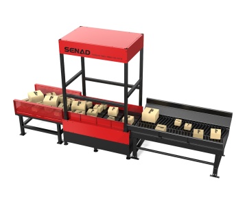 Automated logistics warehouse parcel package singulator equipment