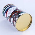 Egg roll tin color printing candies tin