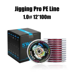 8 Strands Braided Fishing Line for Salt-Water Jigging Pro PE Line 1.0#