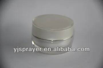 round acrylic cream jar cosmetic packaging jars