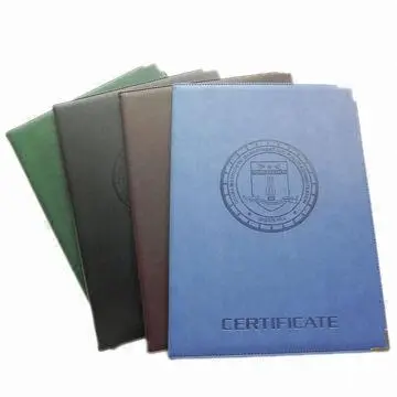 Certificate Cover, Different Colors and Styles are Accepted