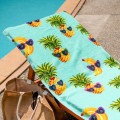 quick dry beach towel with print design