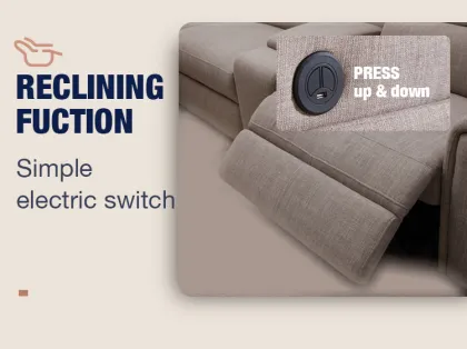 MANWAH CHEERS Luxury Classic Home Furniture sofa Corner Recliner Fabric sectional