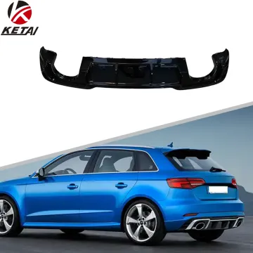2017-2020 AUDI A3 Hatchback S-line RS3 Style Bumper Rear Diffuser Accessories