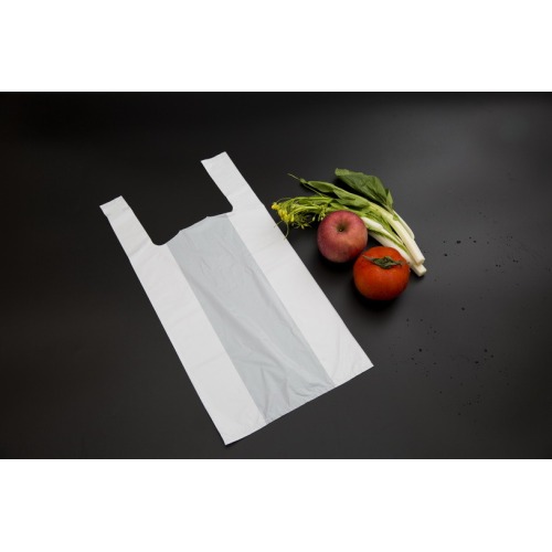 HDPE LDPE Material Flat T Shirt Vest Handle Food Package Bags