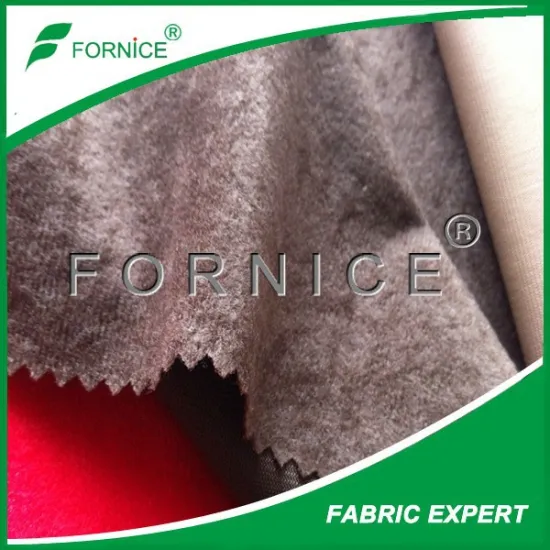 China manufacturer 100% polyester velvet thinning fabric