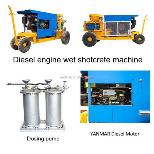 WSZ3000D Wet Concrete Shotcrete Gunite Machine for Tunnel Building - 5m3/h Capacity for Sale