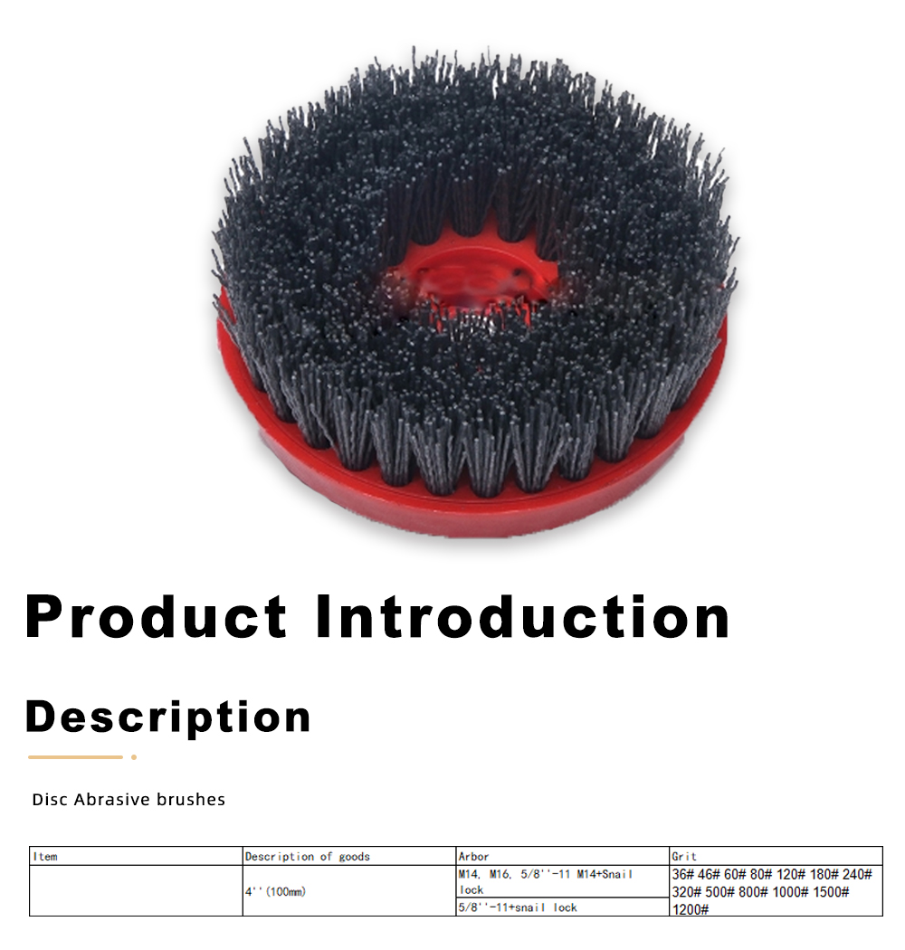4'' Disc Abrasive brush x