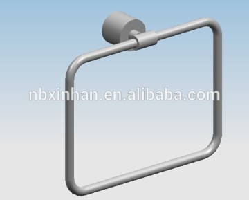 New design contemporary bathroom wall fitting accessories chrome plating brass square towel ring