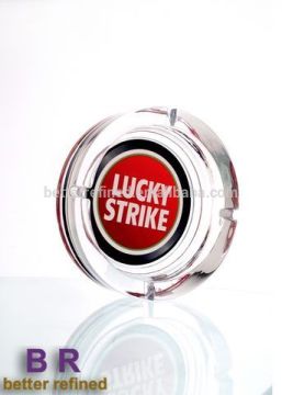 Glass ashtray with logo printing