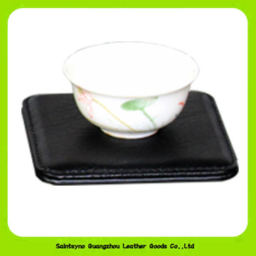 Manufacturer PU Material embossed PU Leather Coaster Guangzhou 16033