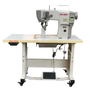 Single Needle Roller Feed Industrial Sewing Machine for Computer PU Leather Shoes Post Bed Sewing