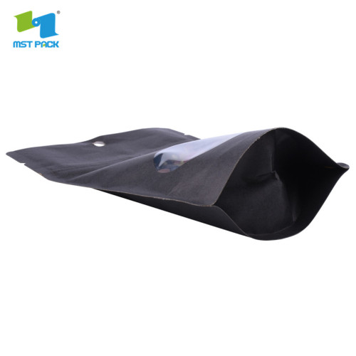 wholesale matte black laminated foil stand up pouches