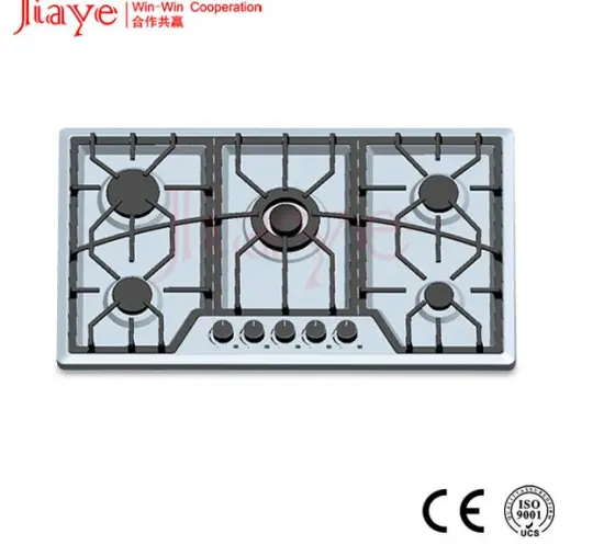 heavy pan support stainless steel panel gas stove prices in saudi arabia