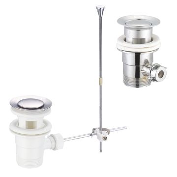 Chinese Factory Stainless Steel Pop Up Click Clack Drain Strainer for Bathroom Sinks