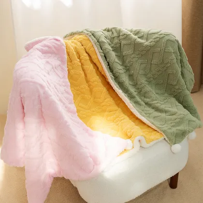 Wholesale Eco Sherpa Fleece Pet Dog Bed and Blanket