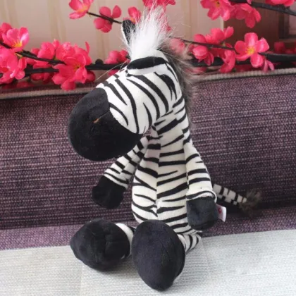 8" Sitting Zebra Stuffed Animal Plush Zebra