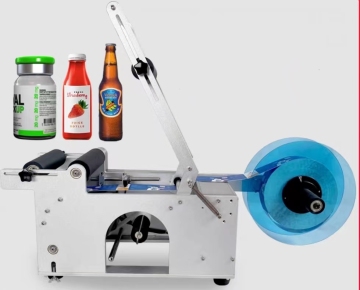 MT-50 Semi-Auto Etichettatura per bottiglie e lattine rotonde