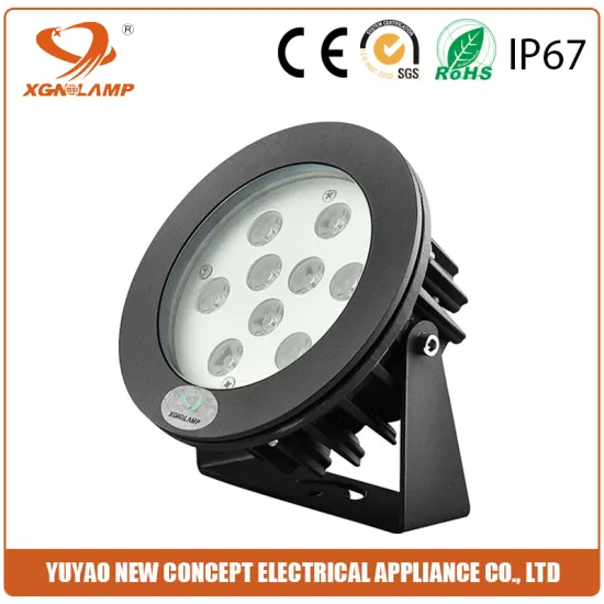 9w ADC12aluminum spot light with heat sink