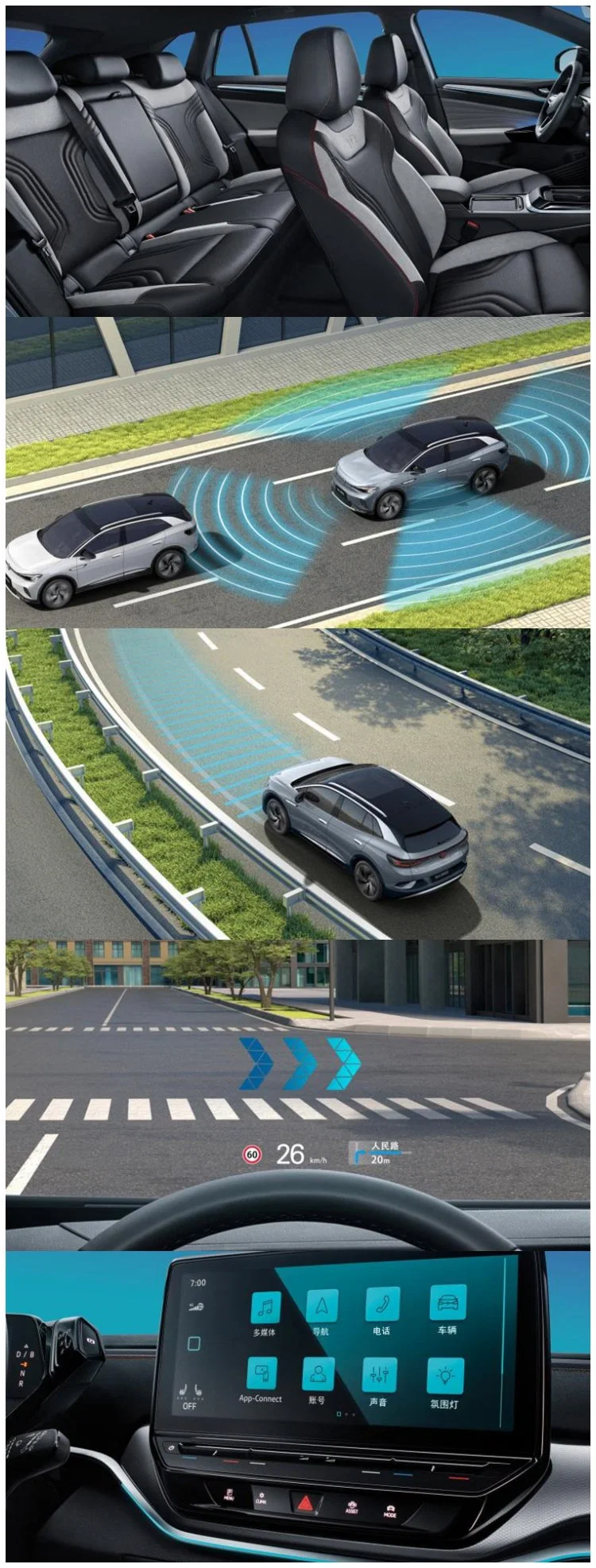 ID. 4 Crozz Pure+ Electric SUV Car Rwd EV Supercar with High Nedc Range Car