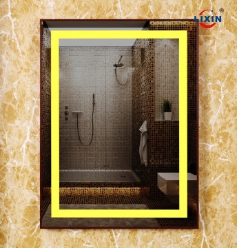 Drawbench frame led bathroom vanity mirror for hotel project