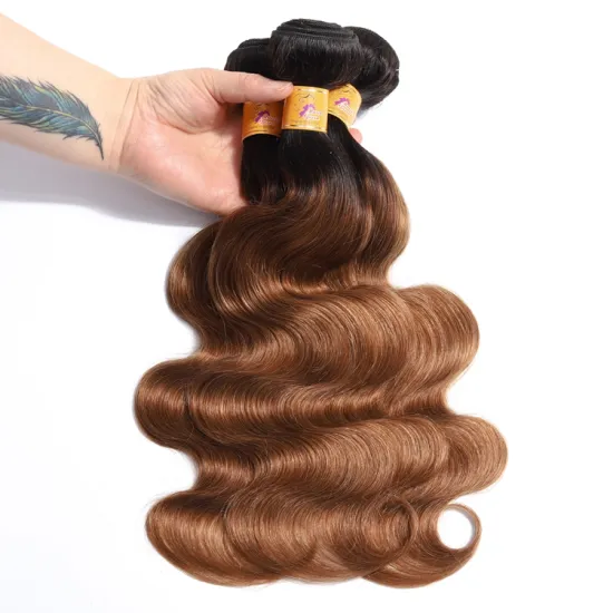 YS Best Mink Peruvian Hair In China Body Wave Ombre Color 1b 30# Unprocessed Virgin Human Xuchang Peruvian Hair