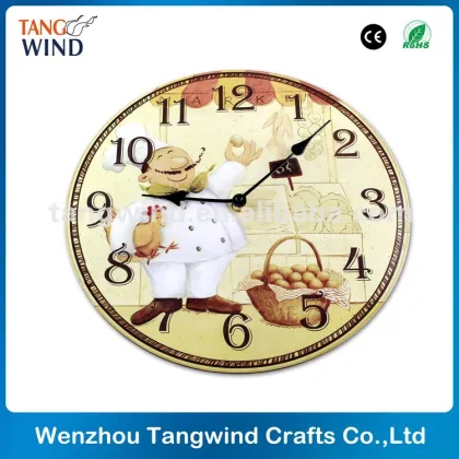 Home Style Antique Wooden Wall Clock
