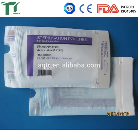 High Quality Paper to Film Sterilizing Dental Pouches
