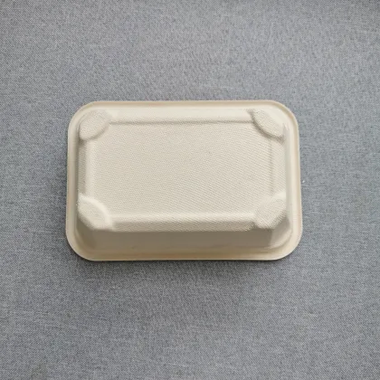 Disposable Tableware Food Packaging 650ML Sugarcane Boxes