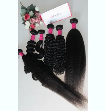 Megalook Discounts Tangle Free Shedding Free Virgin Hair Extension, Good quality Human Hair Weft