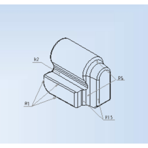 Carbide Button Edge Block For Mining YG15 HPGR roller tyre carbide edge block protection Supplier