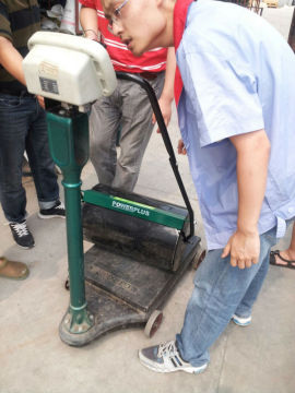 water filled lawn roller