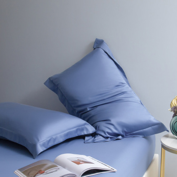 Tencel Solid Color Pillowcase Electric Blue