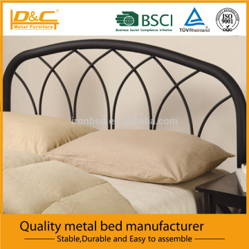 New fashion style metal queen size bed frame headboard