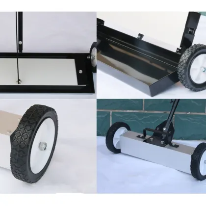 2024 Hand-Push Iron Auction Car Iron Remover Magnetic Sweeper