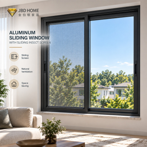 Aluminum Sliding Window with Sliding Insect Screen for Residential Projects | JBDHOME