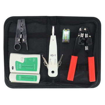 Network Toolkit Professional Set Rj45 Ethernet Cable Crimping Pliers Network Tester Toolkit Set