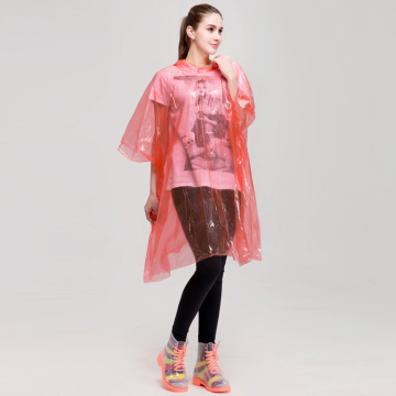 Unisex diseño PE material desechable bicicleta poncho de lluvia