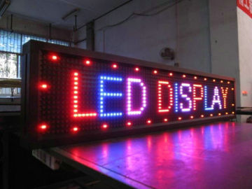 Dual Color Led Signage Display , 110° P18 2r1g1b Outdoor Led Screen Display