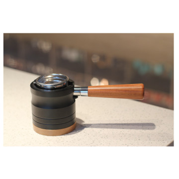 wooden handle 58mm portafilter for coffee machine