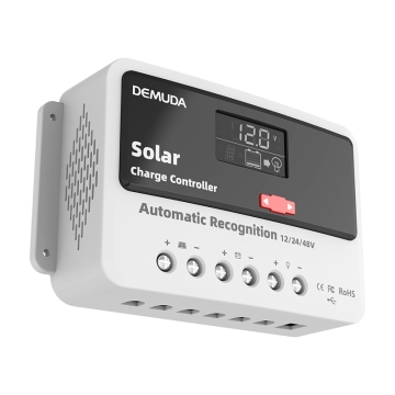 Smart Solar Panel Controller Regulator with PWM Charging for 12V, 24V, 48V Systems (10A-60A)