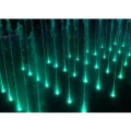 Fontana per salto a getto quadrata con illuminazione colorata