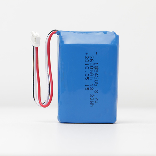 고온 103450 3.7V 3600mAh 리튬 폴리머 배터리