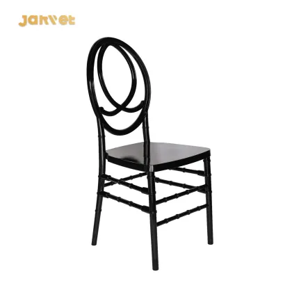 Wedding Event Rental Stackable Resin Black Phoenix Chairs Price