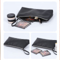 Bolsa de maquillaje PU de Lychee Print PU Portable de maquillaje