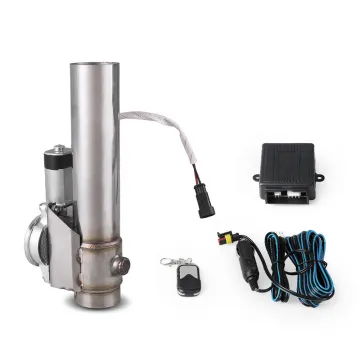 Electric Exhaust Cutout Valve with Remote Control and Straight Pipe Upgrade - 2.25 inches