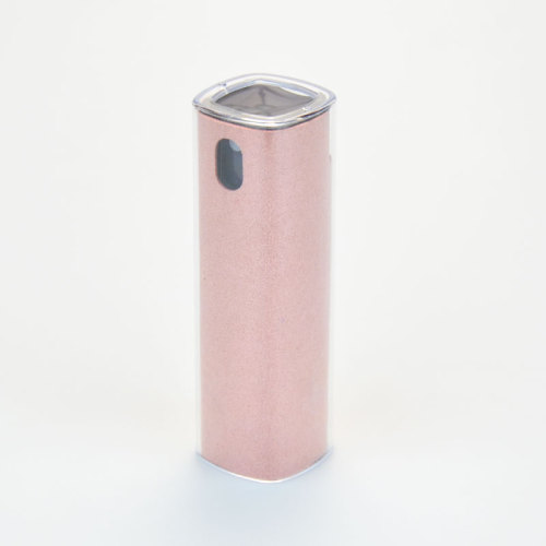 garrafas de spray de atomizador de bolso quadrado de 10 ml de 10 ml com areia externa de couro