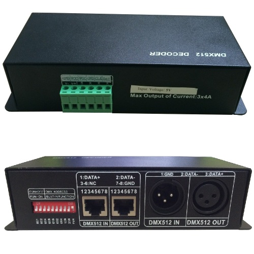 DMX LED-kontroller för RGB-ljus